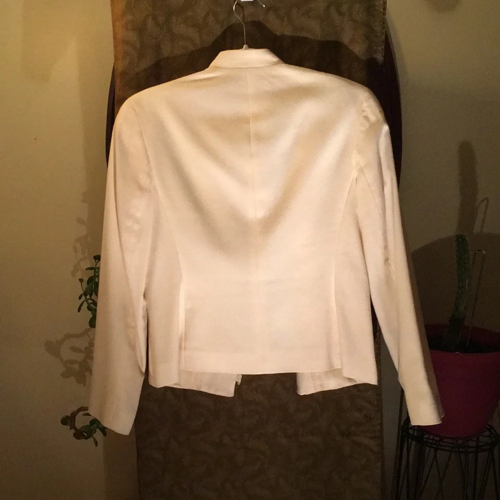Talbots Cream Wool Jacket - Picture 3 of 5